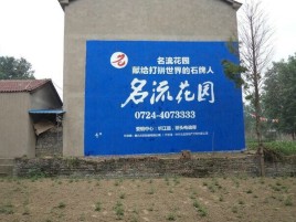 九寨沟农村墙体广告的长尾效应