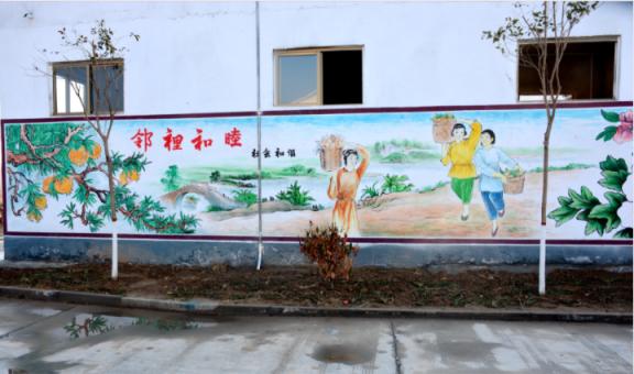 九寨沟乡镇文化墙 乡风文明焕发新活力