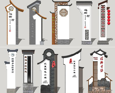  九寨沟美丽乡村标识标牌有哪些分类？